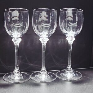 Mikasa Stephanie Cordial Glass 6" Lead Crystal Austria elegant vtg optic bowl 3o